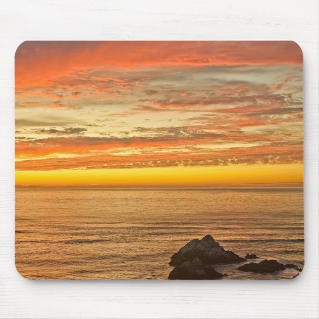 Ocean Beach Ca.Summer Sunset Mouse Mat (Front)
