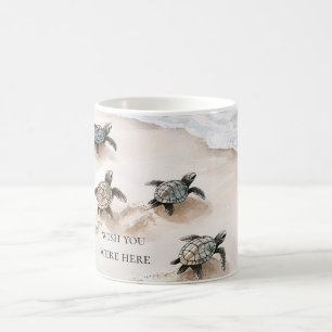 Ocean Beach Coast Sea Turtles Coffee Mug