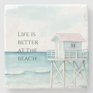 Ocean Beach Coastal   Stone Coaster