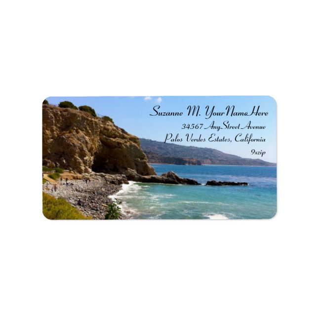 Ocean Beach Coastline Label (Front)