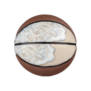Ocean Beach Cream Sand Mini Basketball