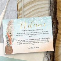 Ocean Beach Destination Wedding Welcome
