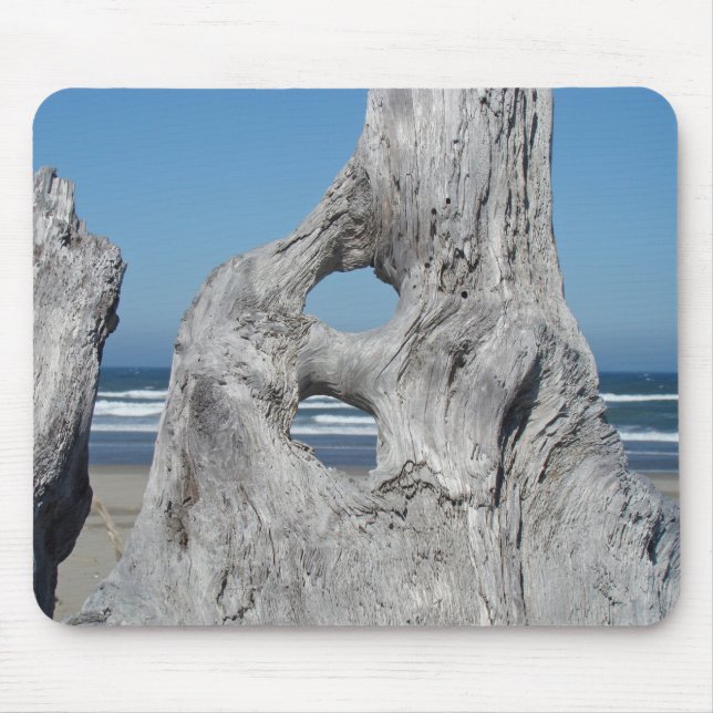 Ocean Beach Driftwood mousepad gifts Dads (Front)