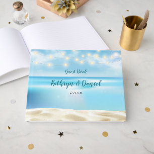 Ocean Beach Fairy Lights Guest Book