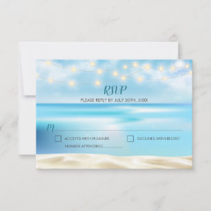 Ocean Beach Fairy Lights RSVP Reply