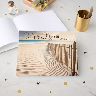 Ocean Beach Fence Memorial Service Guest Book