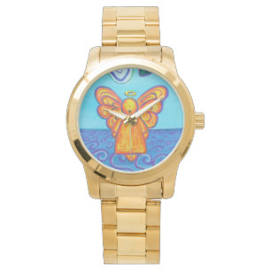 Ocean Beach Guardian Angel Custom Art Watch Design