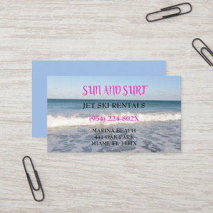 Ocean Beach Jet Ski Surf Shop Business Card