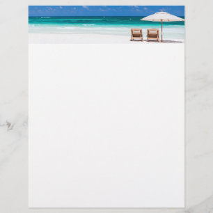 Ocean beach letterhead design
