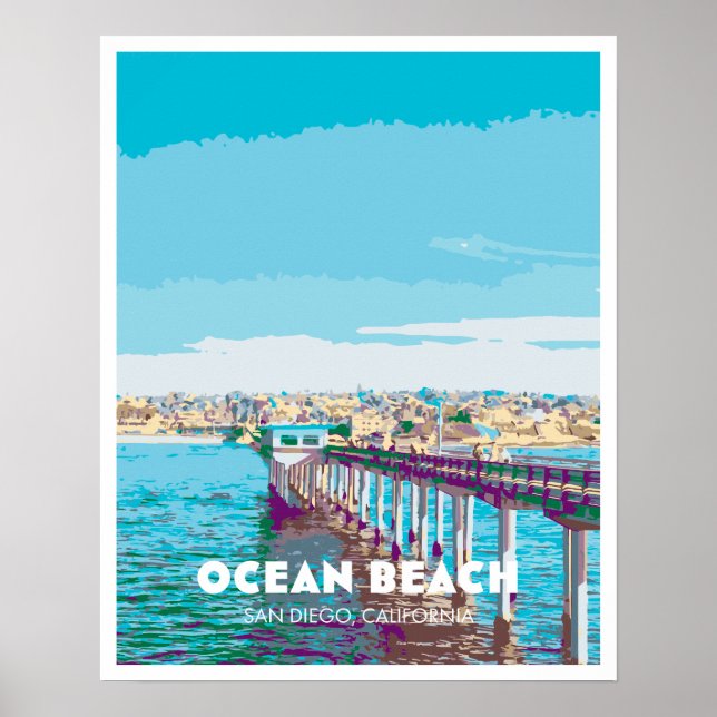 Ocean Beach Poster (Front)
