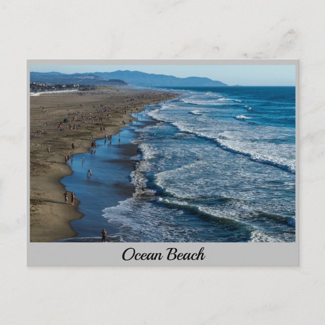 Ocean Beach San Francisco Ca. Postcard (Front)