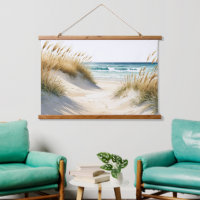 Ocean Beach Sand Dunes Grasses Pathway Beach Art