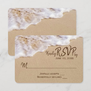 Ocean Beach Sand RSVP Invitation