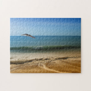 Ocean Beach Scene Game Puzzle