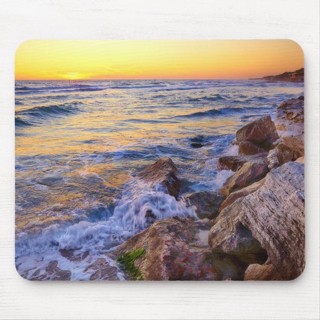 Ocean Beach Scene Mouse Pad (Front)