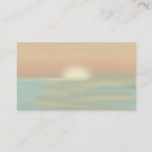 Ocean Beach Scenic Sunset Life Coach business card