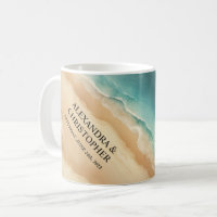 Ocean Beach Sea Watercolor Summer Wedding
