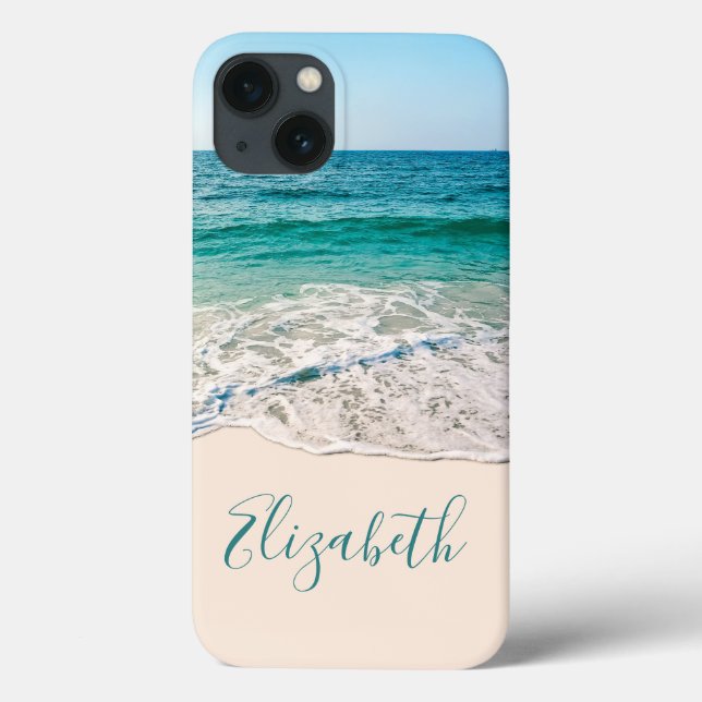 Ocean Beach Shore to Add Your Name Case-Mate iPhone Case (Back)
