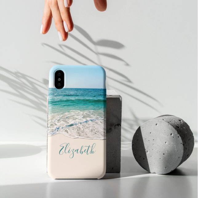 Ocean Beach Shore to Add Your Name Case-Mate iPhone Case (Creator Uploaded)