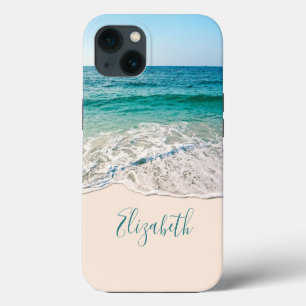 Ocean Beach Shore to Add Your Name iPhone 13 Case