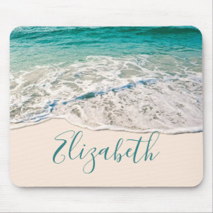 Ocean Beach Shore to Add Your Name Mouse Mat