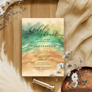 Ocean Beach Signature Summer Watercolor Invitation