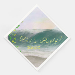 Ocean Beach Standard Dinner Party Celebration Napkin