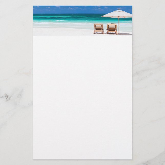 Ocean beach stationery (Front)