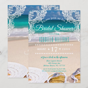 Ocean Beach Summer Bridal Shower Invitation