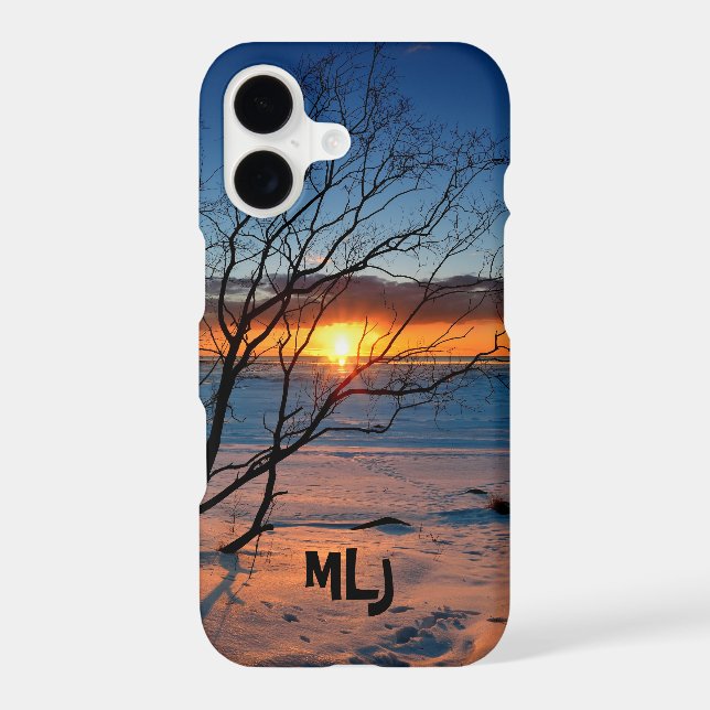Ocean Beach Sunset Personalised iPhone Case (Back)