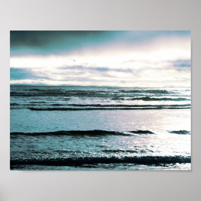 Ocean Beach Sunset Poster (Front)