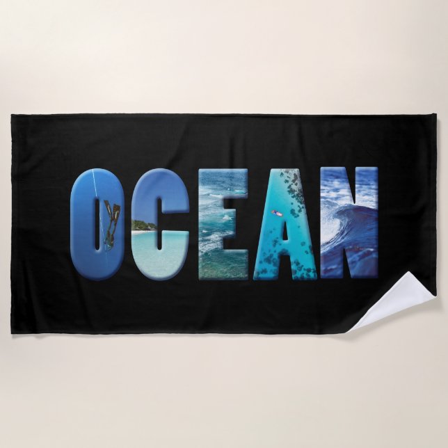 ocean beach towel (Front)