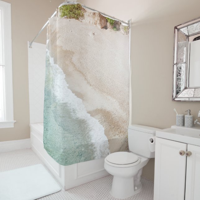 Ocean Beach Tranquillity #1 #ocean #wall #decor  Shower Curtain (In Situ)