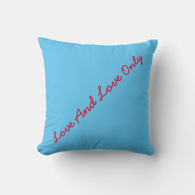Ocean Beach Wedding Aqua Blue Colour Background Cushion (Front)