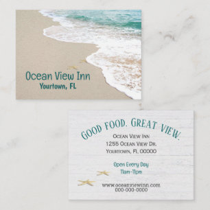 Ocean Beach With Starfish Business Card