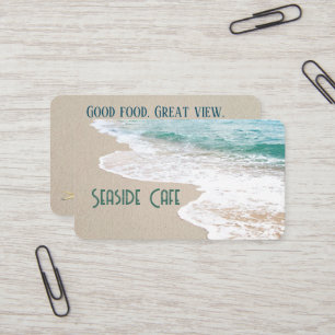 Ocean Beach With Surf Business Card