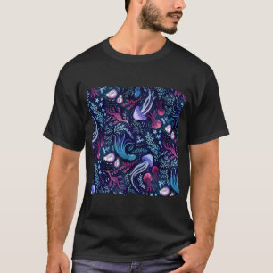 Ocean Beauty pink and purple T-Shirt