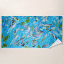 Ocean Birds  Beach Towel