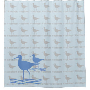 Ocean Birds Shower Curtain