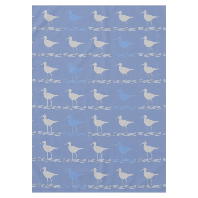 Ocean Birds Tablecloth (Front)