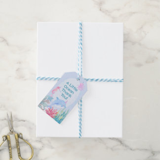 Ocean Birthday Gift Tag