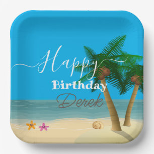 Ocean Bliss Celebrations Paper Plate