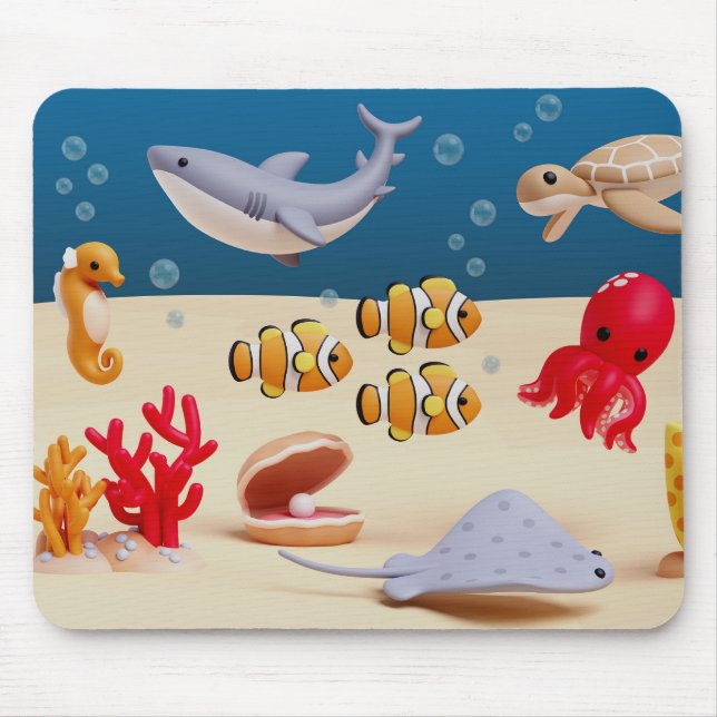 Ocean Bliss Mouse Pad (Front)