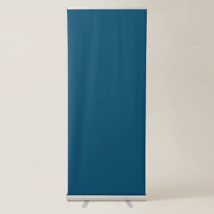 Ocean Blue #00486B, Beetle Green Retractable Banner