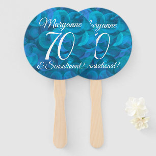 Ocean Blue 70 and Sensational Birthday Party Hand Fan