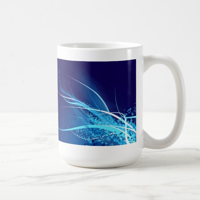 Ocean Blue Abstract - Mug (Right)