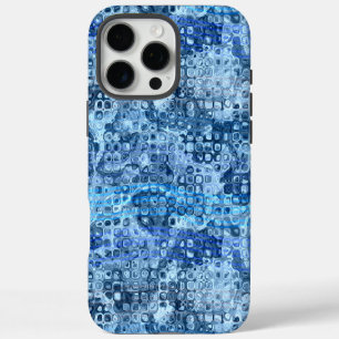 Ocean Blue Abstract Water Pattern iPhone 16 Pro Max Case