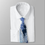 Ocean Blue Agate Glitter Sparkly Neck Tie<br><div class="desc">Ocean Blue Agate Glitter Sparkly Neck Tie - perfect for any special occasion. Such a thoughtful gift for him.</div>