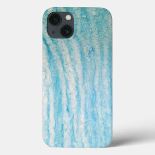 Ocean Blue And White Abstract iPhone 13 Case