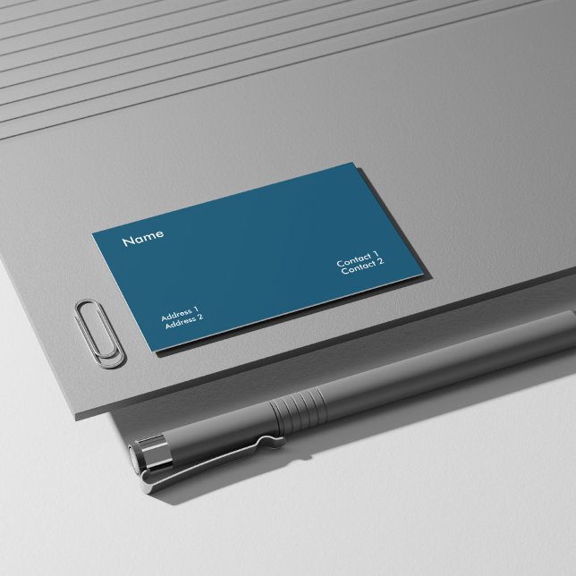 Ocean blue business card (Creator Uploaded)